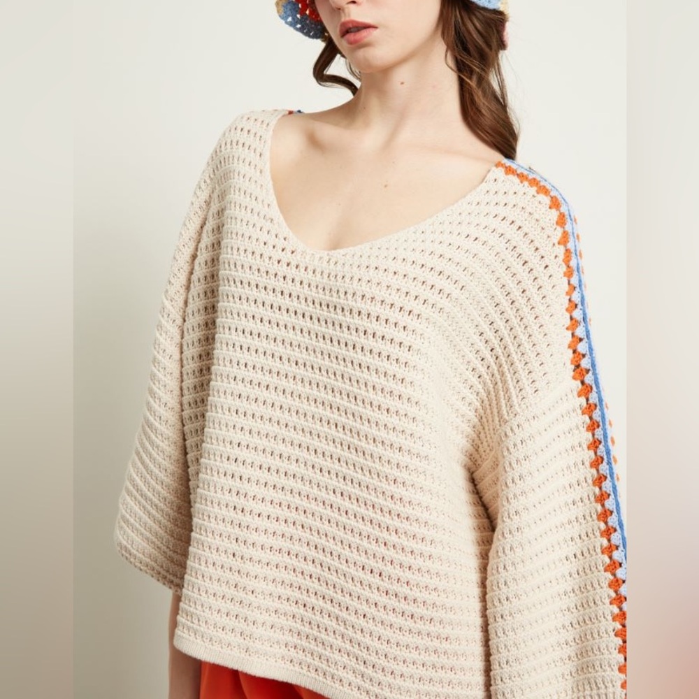 Weekend Max Mara Label-cut Knit Top Size: Xsmall Spring /Summer